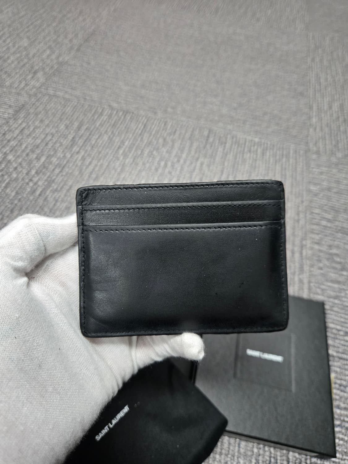 [특가][정품] 입생로랑 로고 카드지갑 상품이미지2