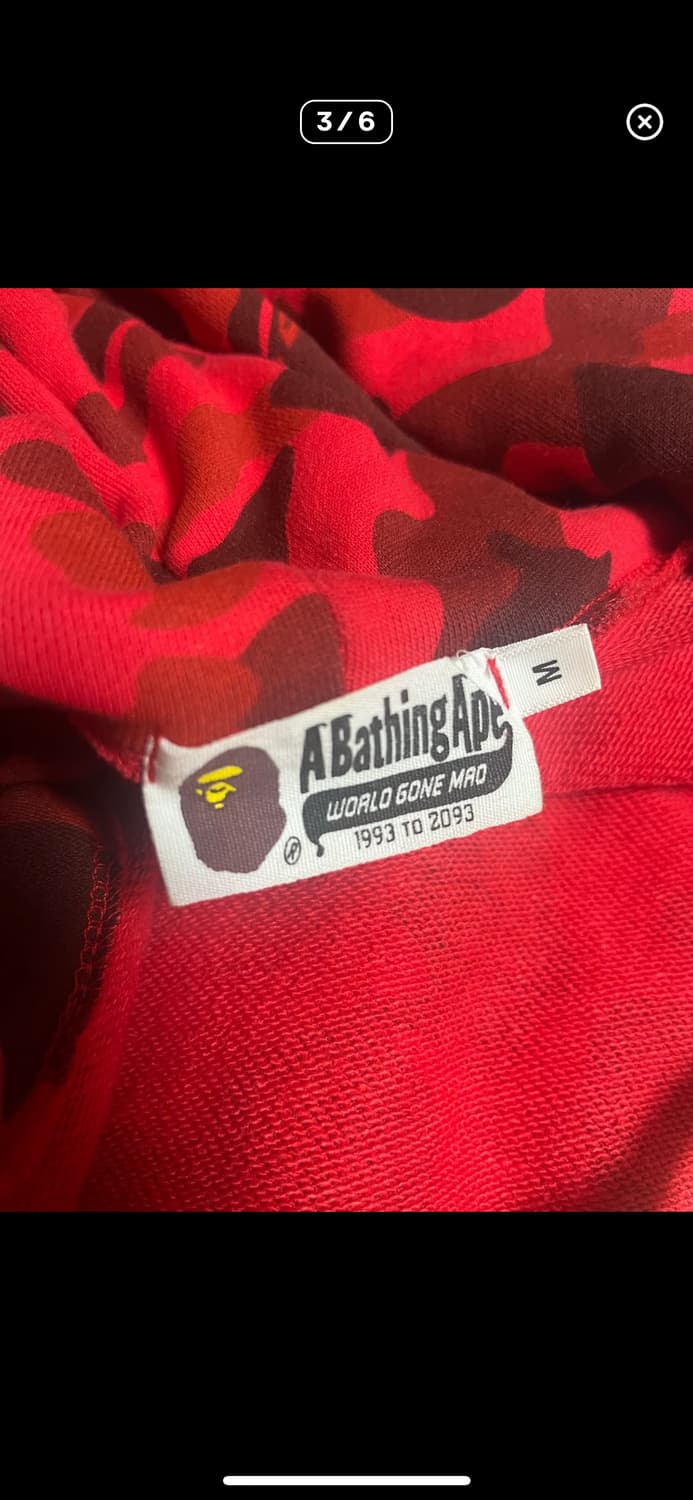 베이프 레드 카모,적계 급처 상품이미지4