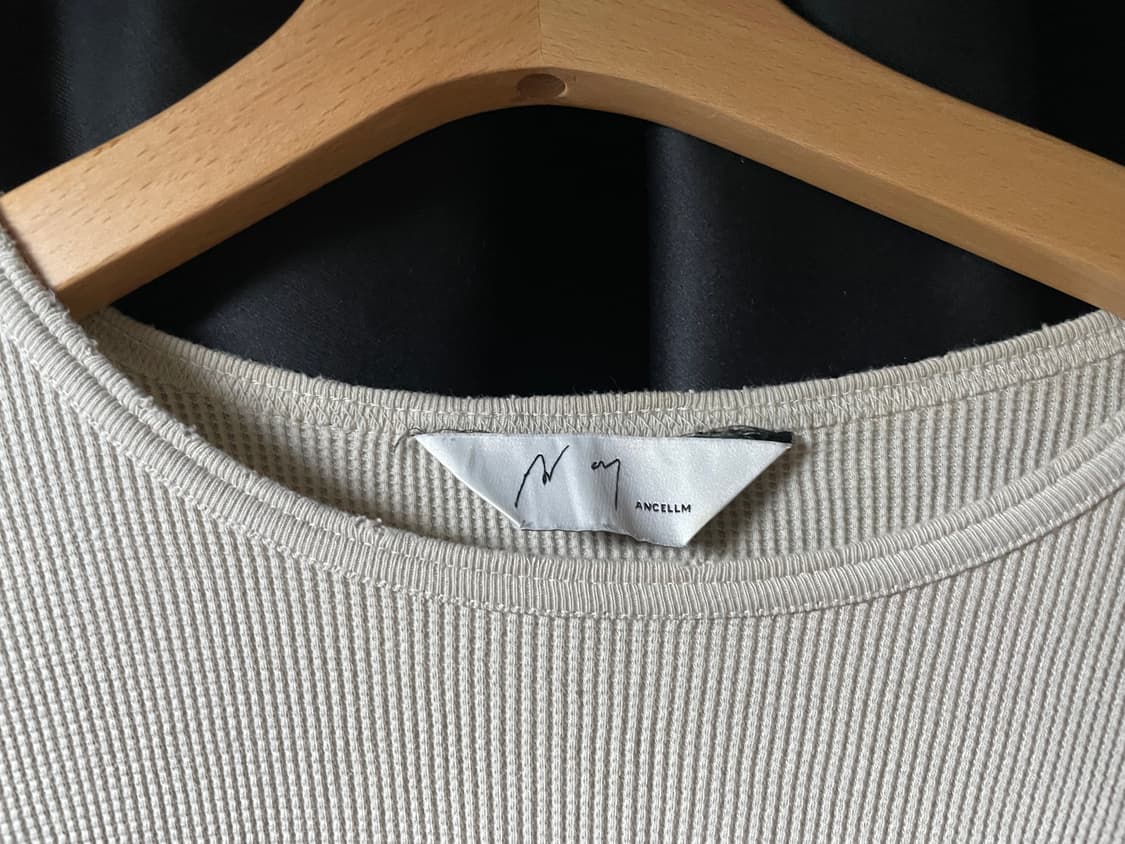 안셀름 데미지 와플 롱슬리브 상품이미지2