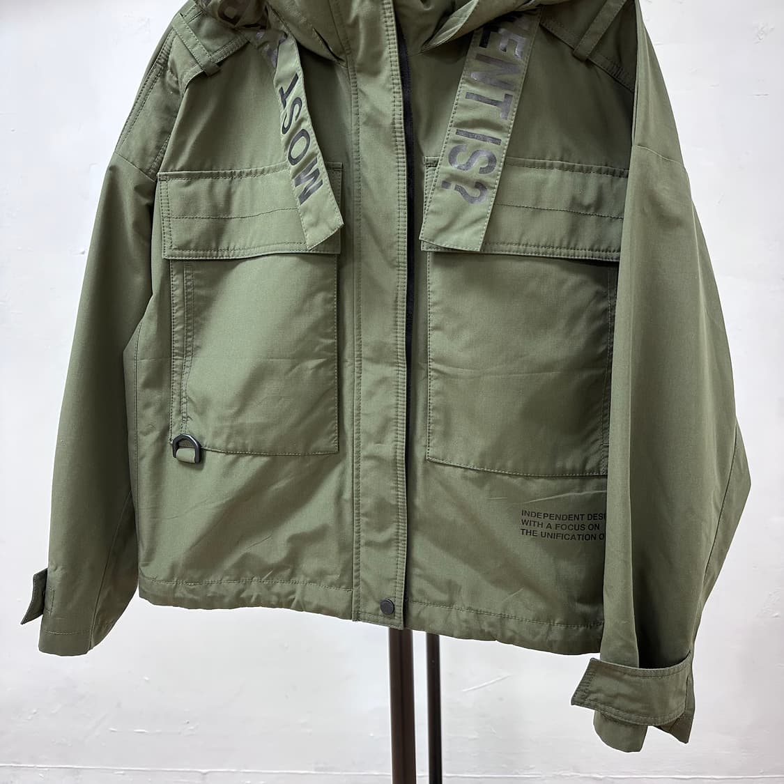 라이프워크 크롭 바람막이 자켓 오버핏 J12 상품이미지3