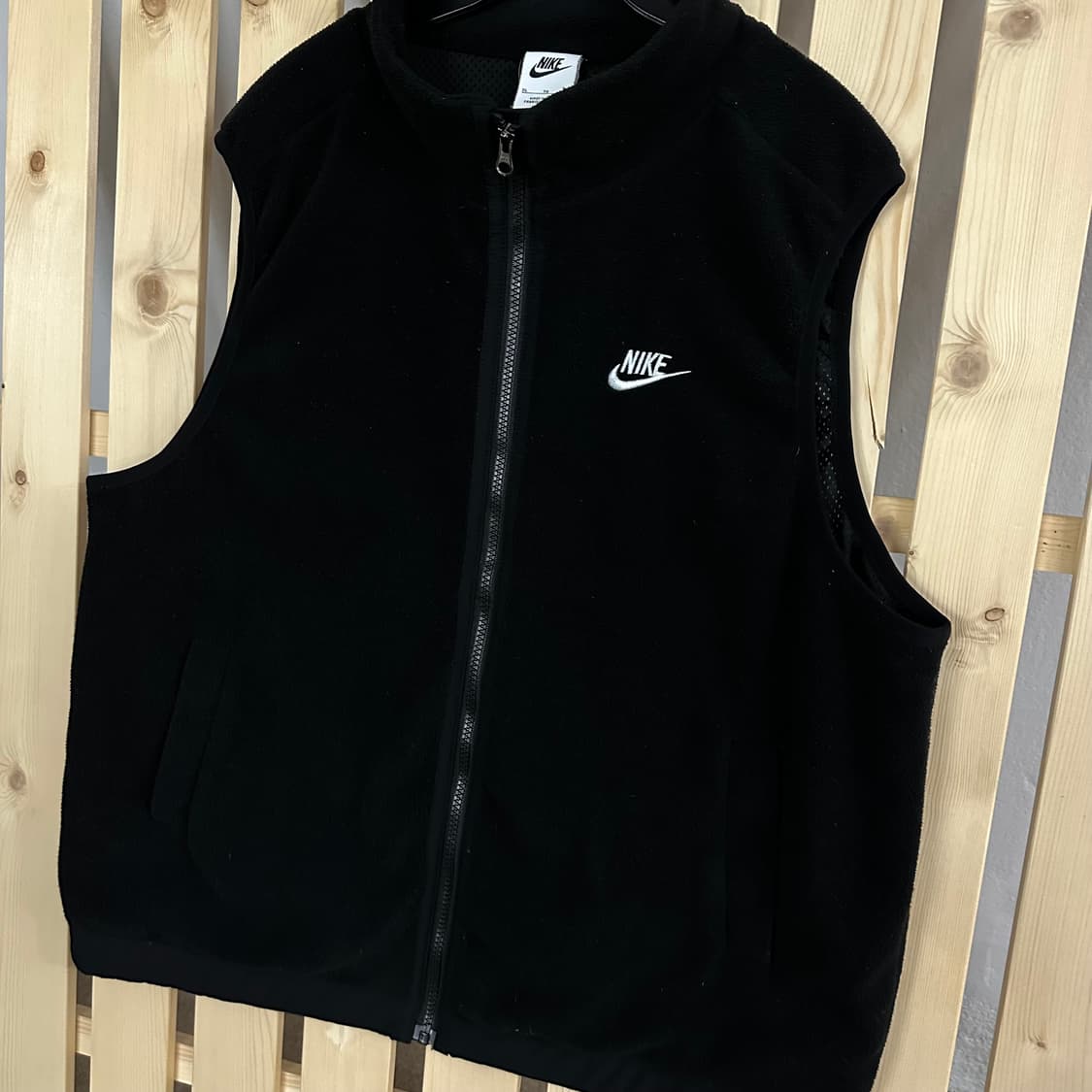 (XL) 나이키 빅로고 블랙 후리스 베스트 조끼 집업 플리스 상품이미지3
