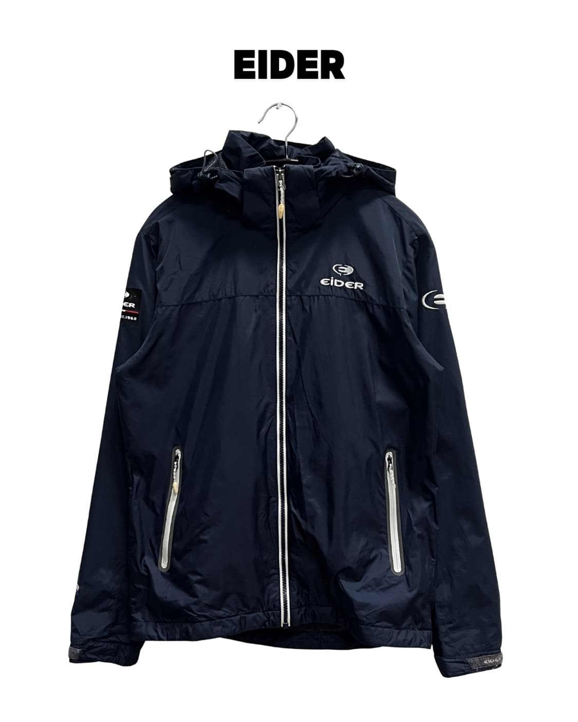 아이더 우븐 바람막이 네이비 상품이미지1