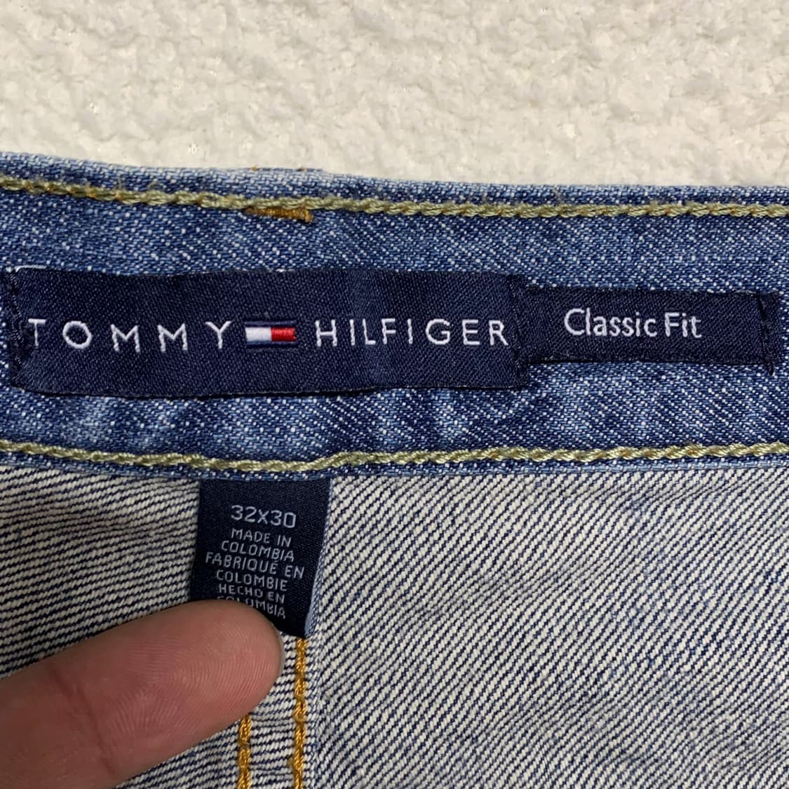 [표기 32, 실측 34] 타미힐피거 클래식핏 데님팬츠 상품이미지5