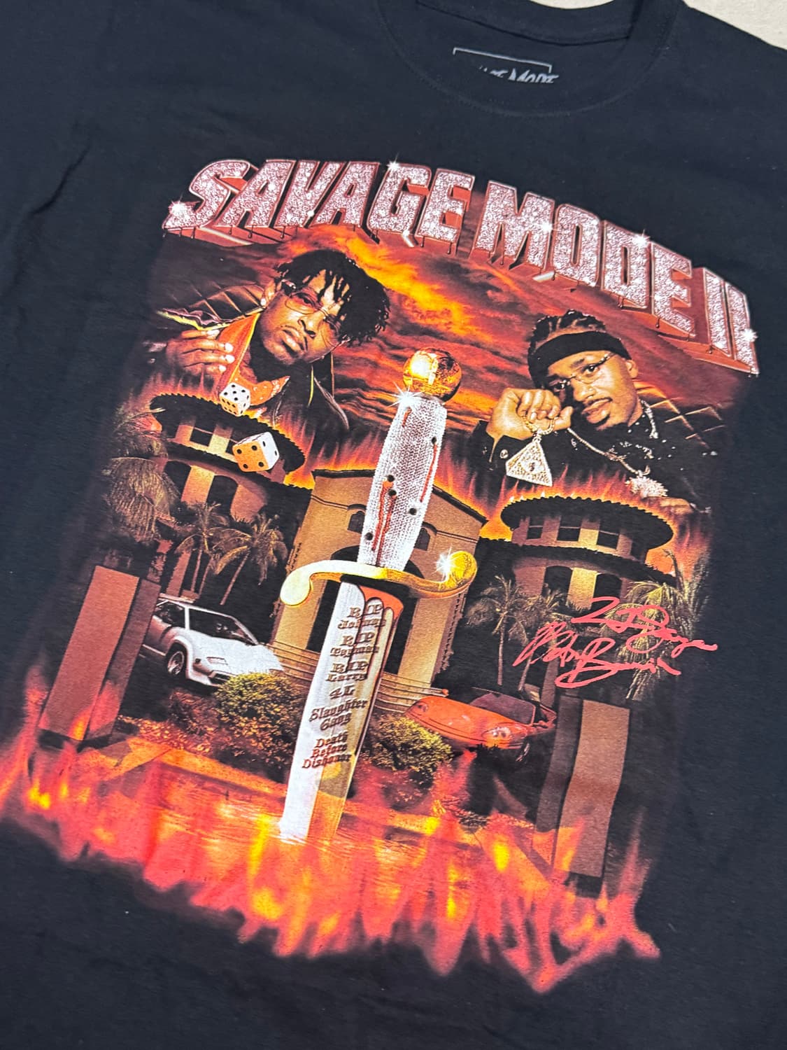 2020 21 새비지x메트로 부민 공식 머천다이즈 반팔 티셔츠 새 상품 상품이미지3