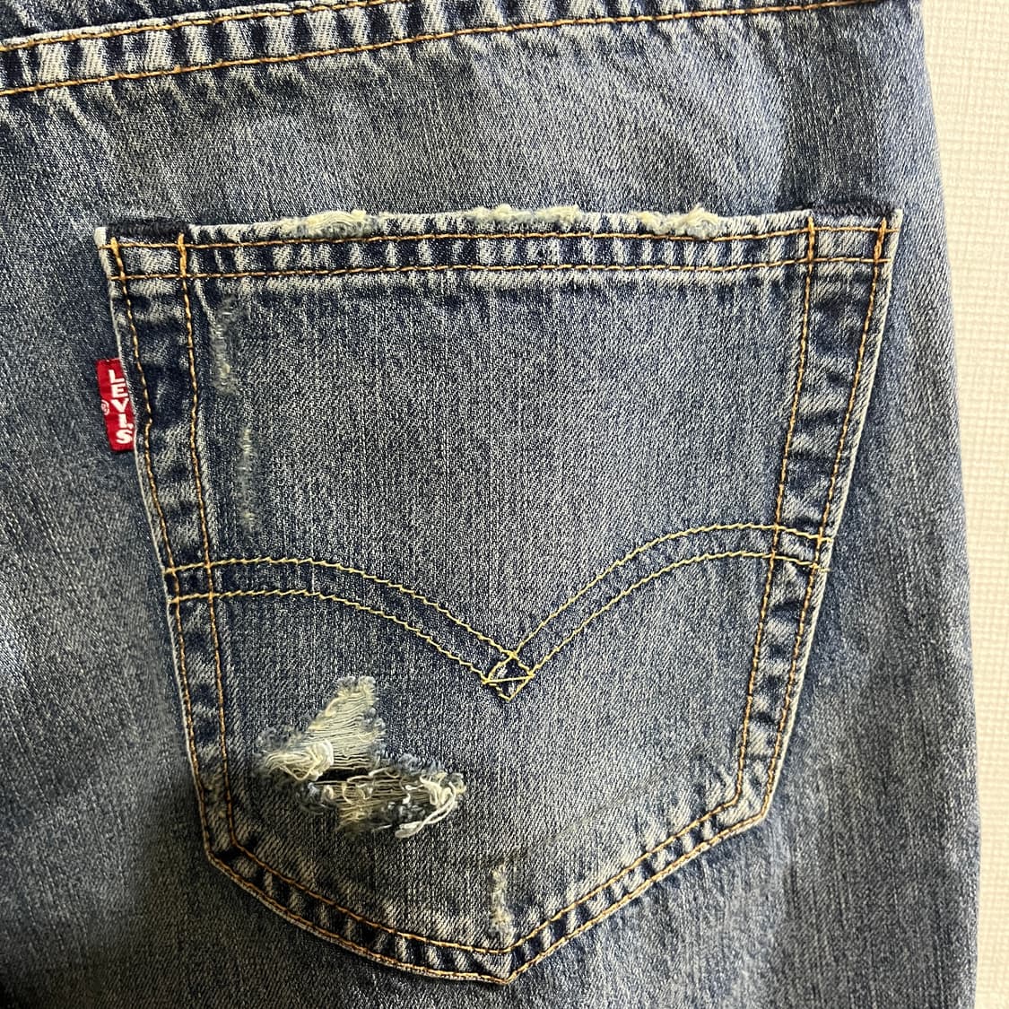 (30) 리바이스 퍼포먼스 511 패치 데미지진 데님 청바지 상품이미지5