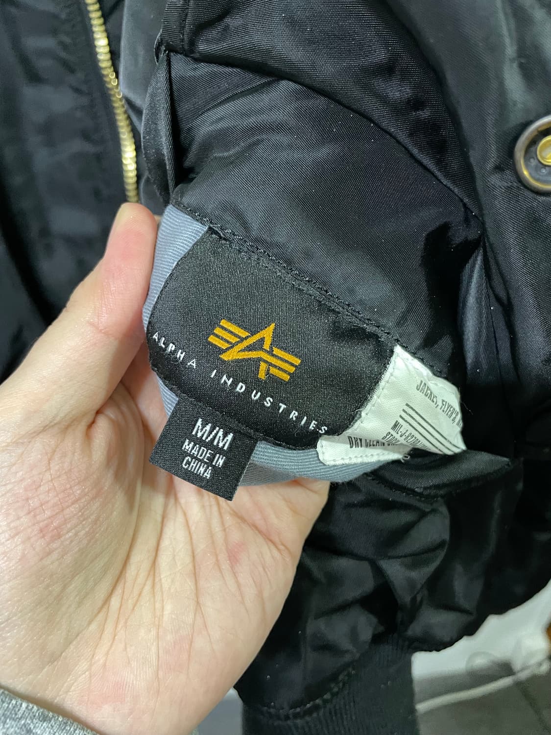 알파인더스트리 MA-1 블루종 봄버 자켓 100-105 상품이미지7