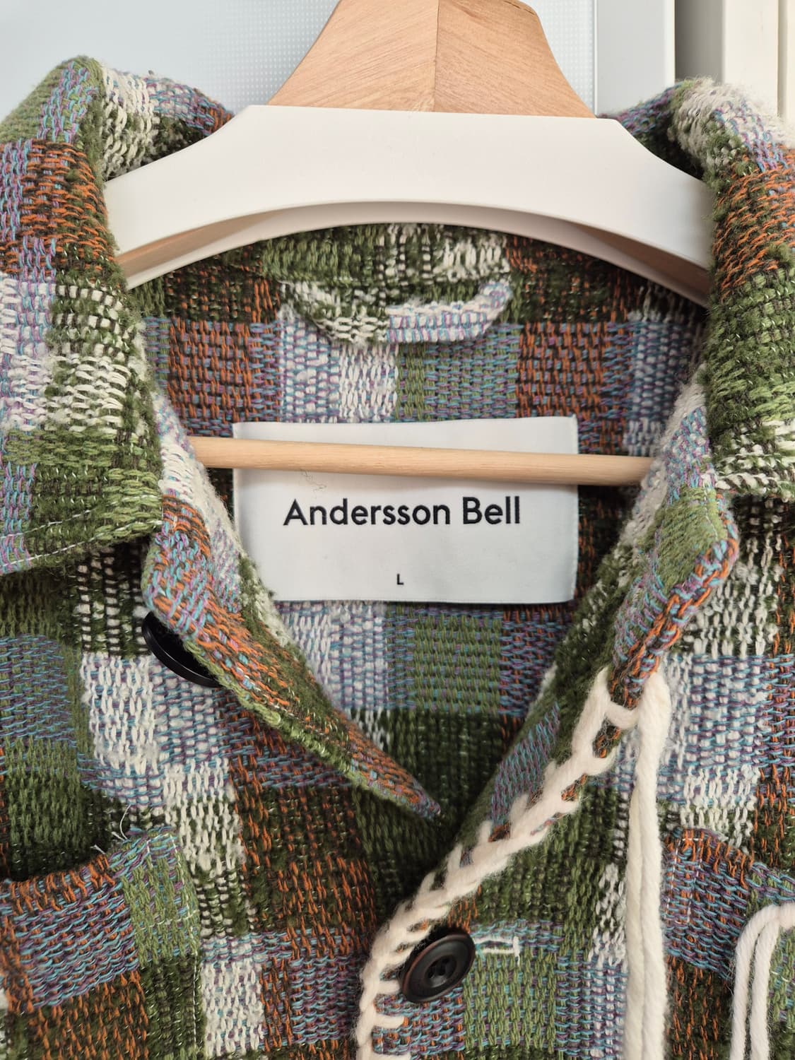 앤더슨벨 캔리 체크 워크 자켓 awa513m(GREEN) L 상품이미지4