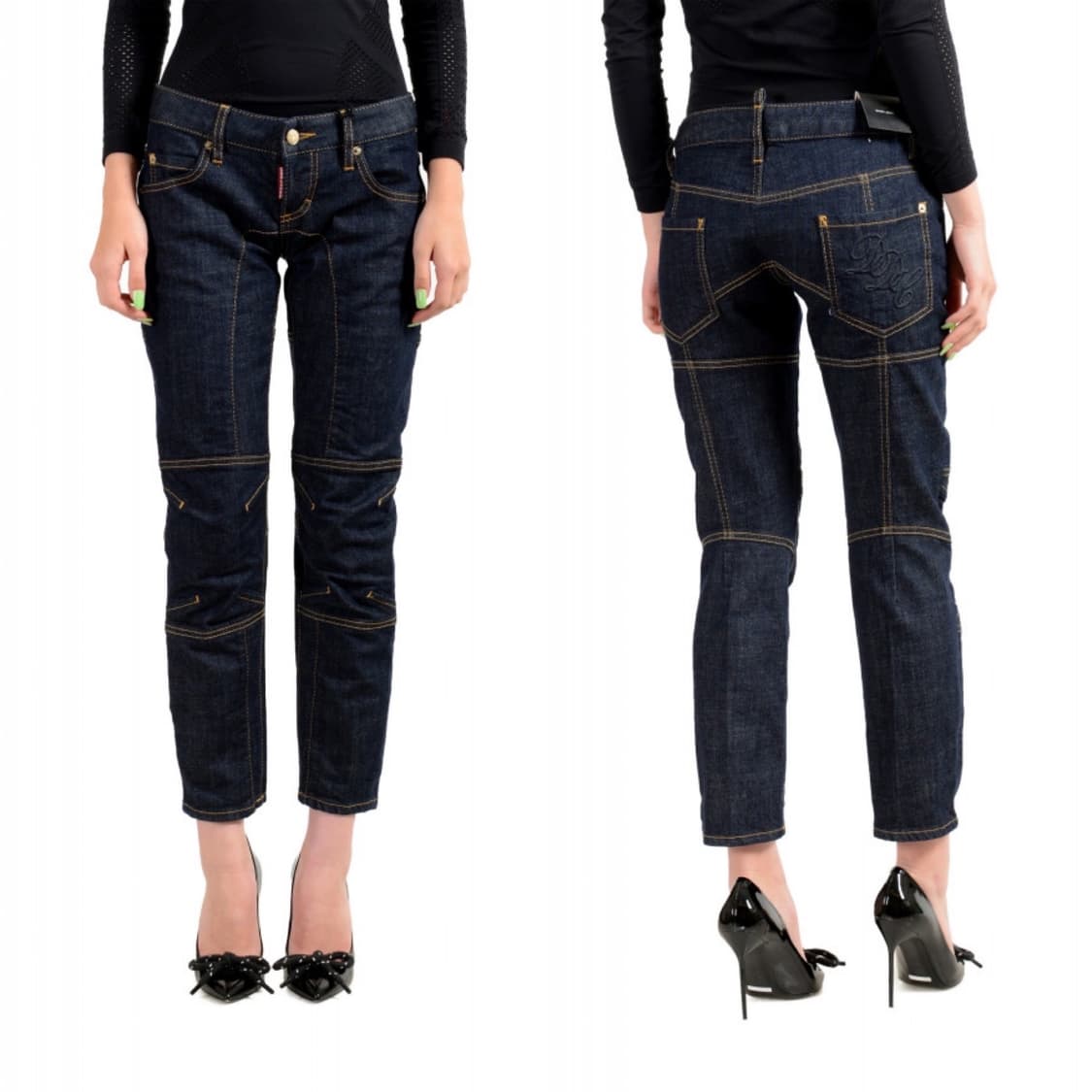 DSQUARED2 11/FW 디스퀘어드 바이커 진 크롭 팬츠(오일클로즈) 상품이미지3