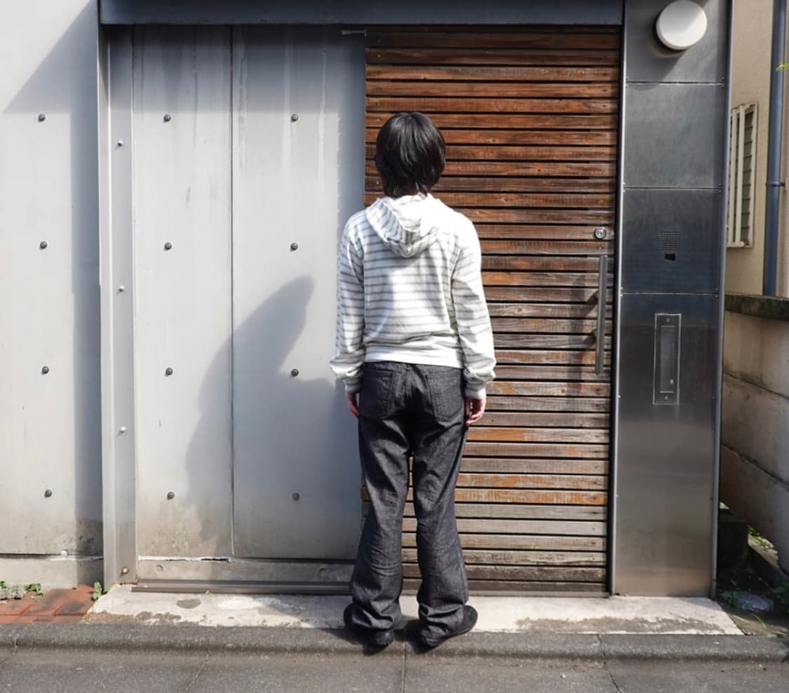 사로스 스트라이프 집업 화이트 1 상품이미지5