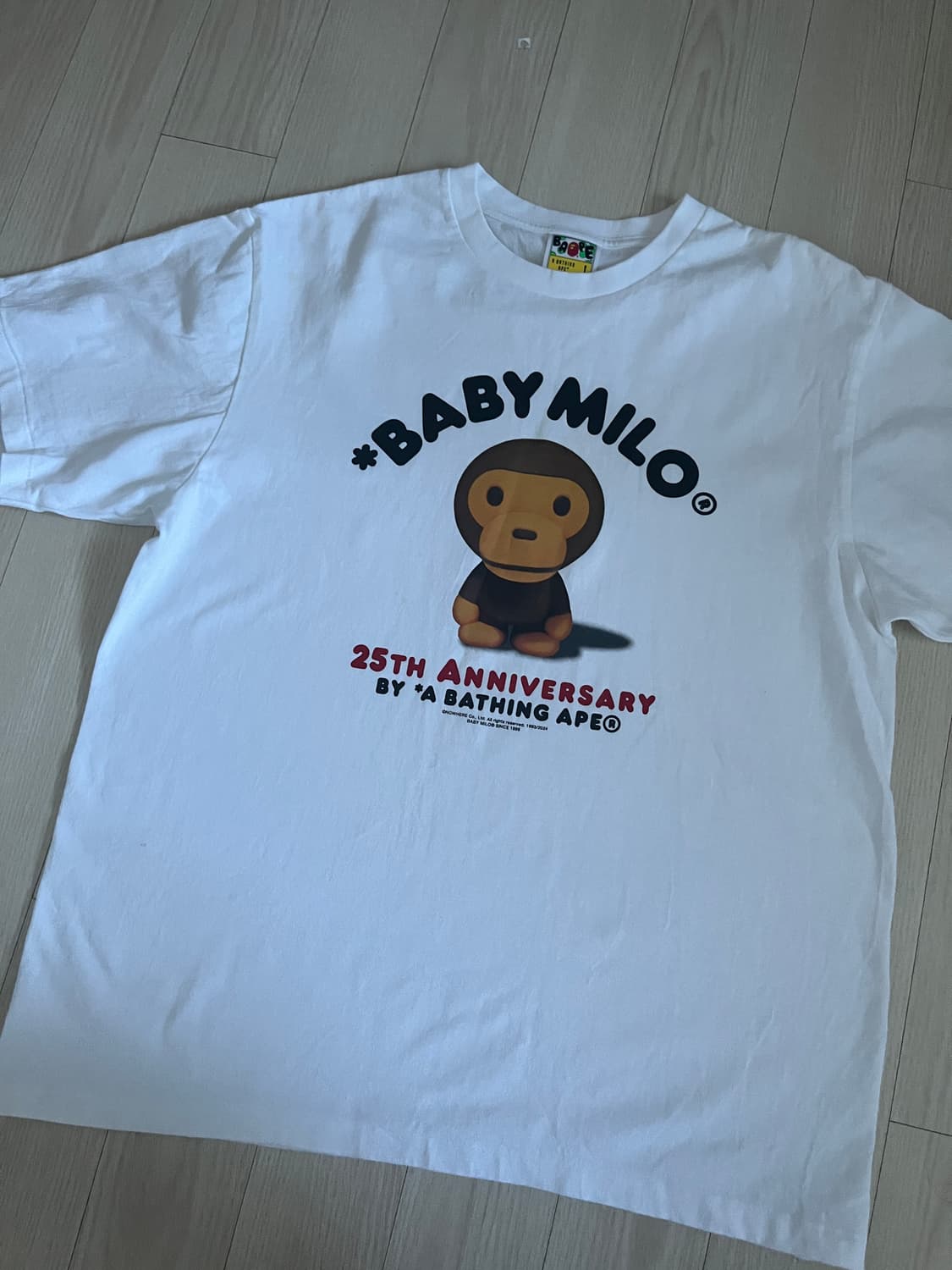베이프 베이비 마일로 25주년 반팔티 상품이미지2