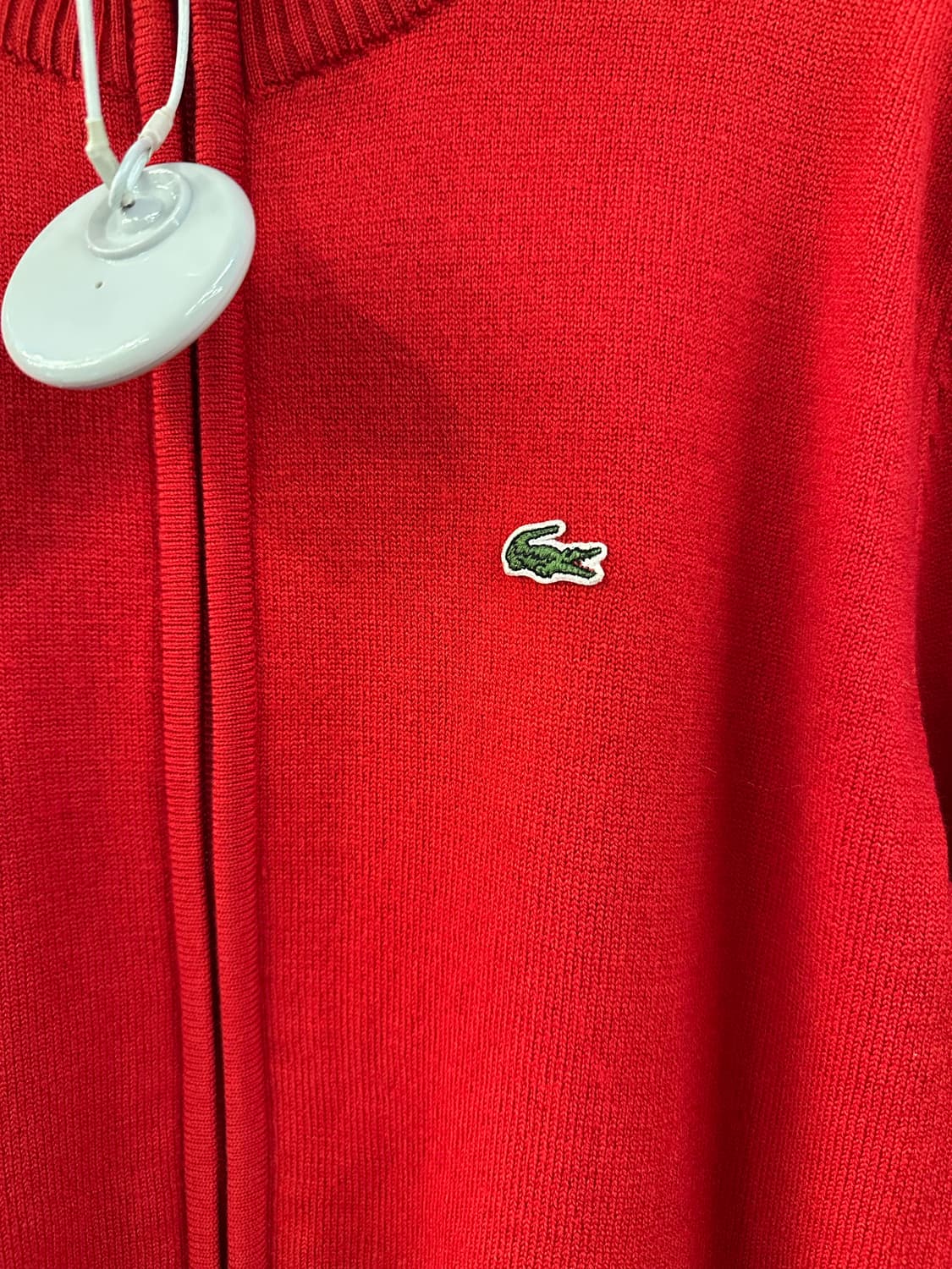 LACOSTE 라코스테 레드 니트집업 상품이미지2