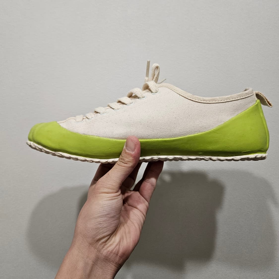 [260] 노스씨클로딩 덱슈즈 레이스업 캔버스화 라임 상품이미지6