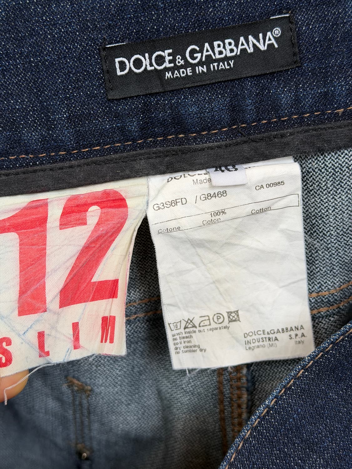 Dolce&Gabbana 돌체앤가바나 데님 슬림 진 46 상품이미지8