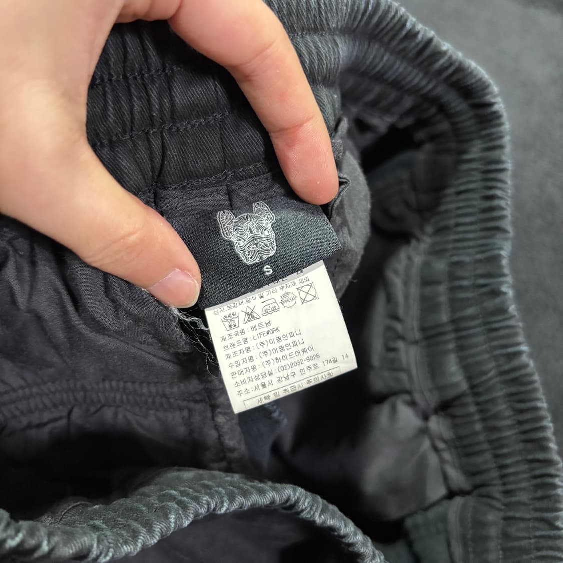 S 라이프워크 블랙 카고 조거팬츠 상품이미지3
