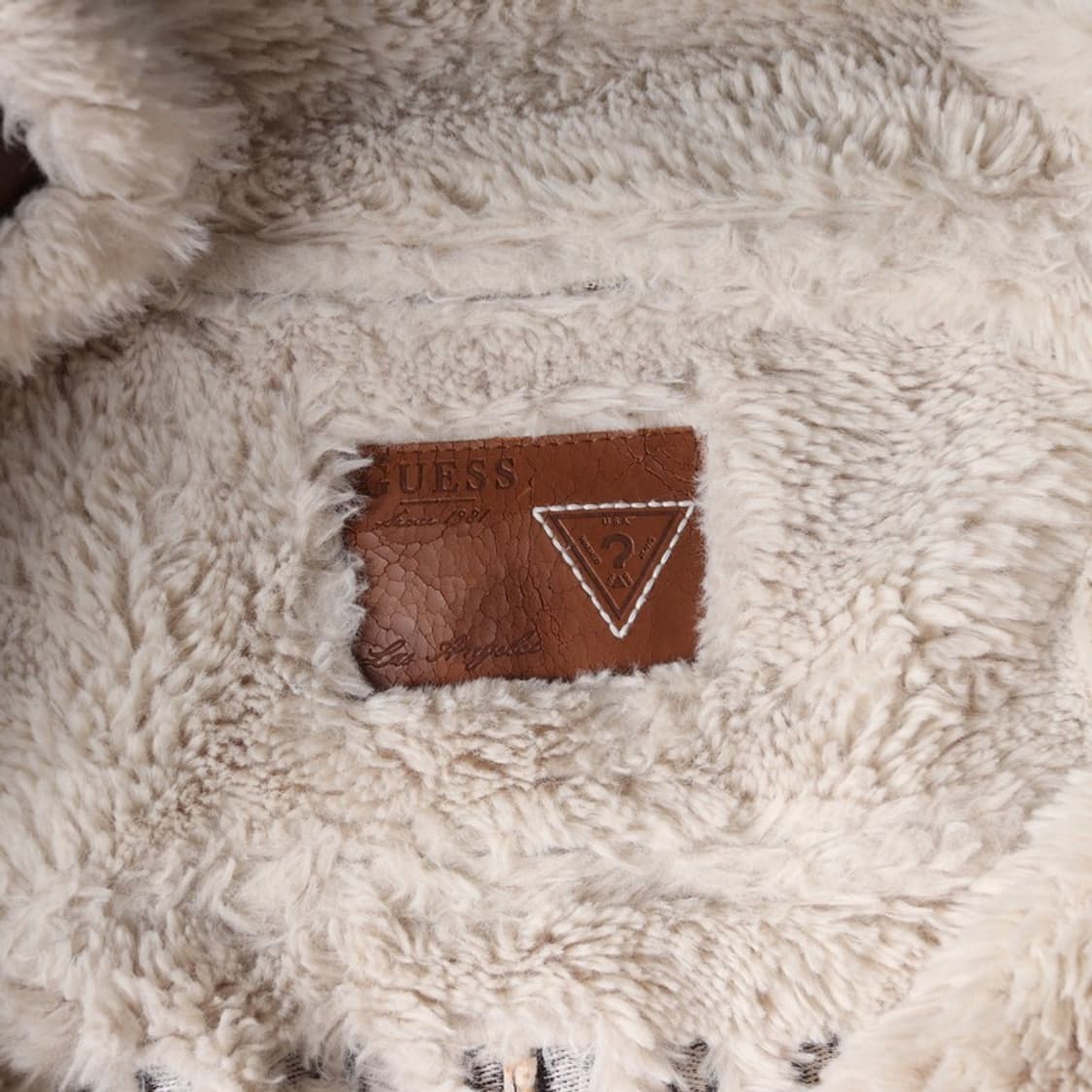 GUESS 브라운 양털 무스탕  상품이미지6