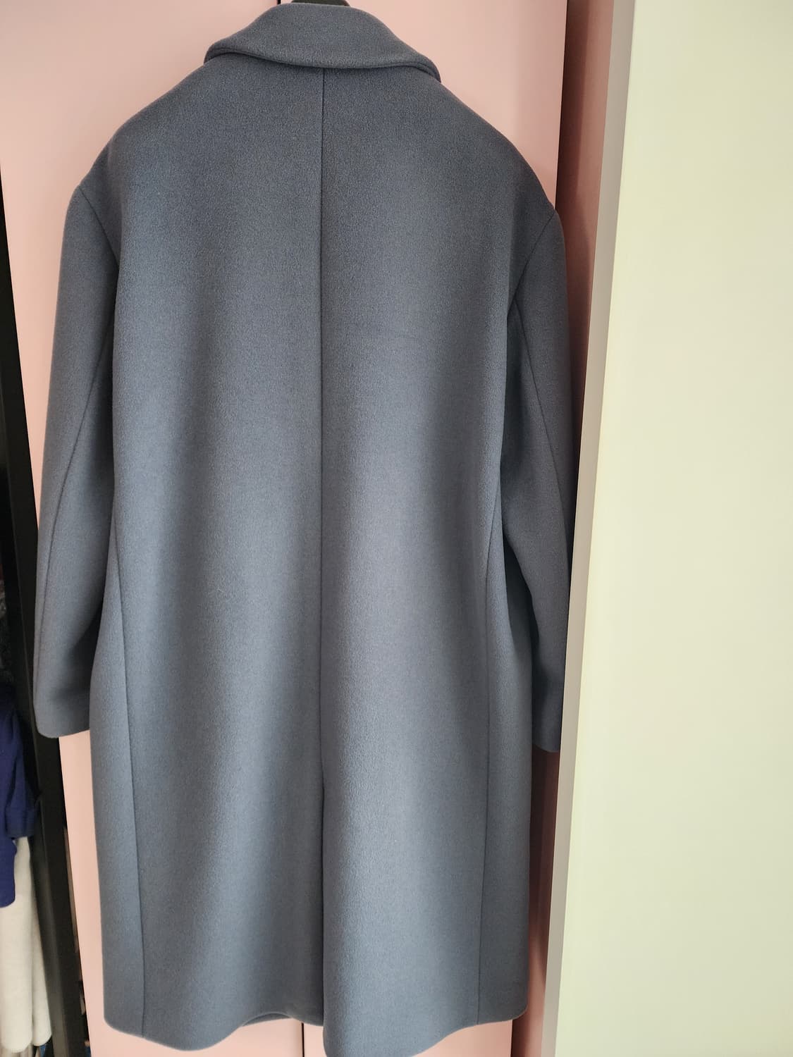 무신사 스탠다드 울 캐시미어 오버핏 코트 L(105~110) 그레이쉬블루 상품이미지2