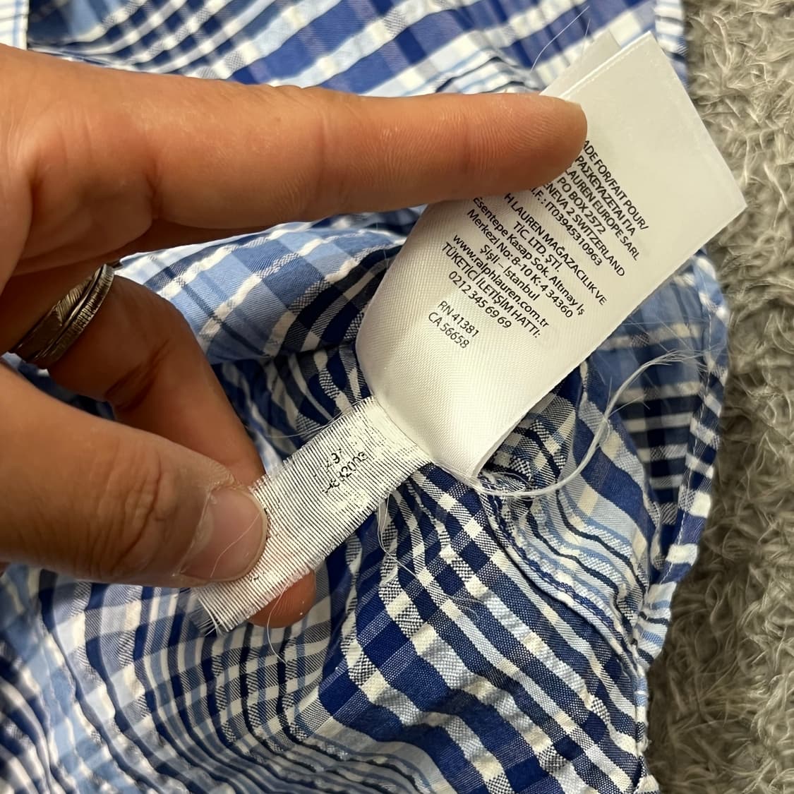 [100] 폴로 랄프로렌 시어서커 반팔셔츠 상품이미지4