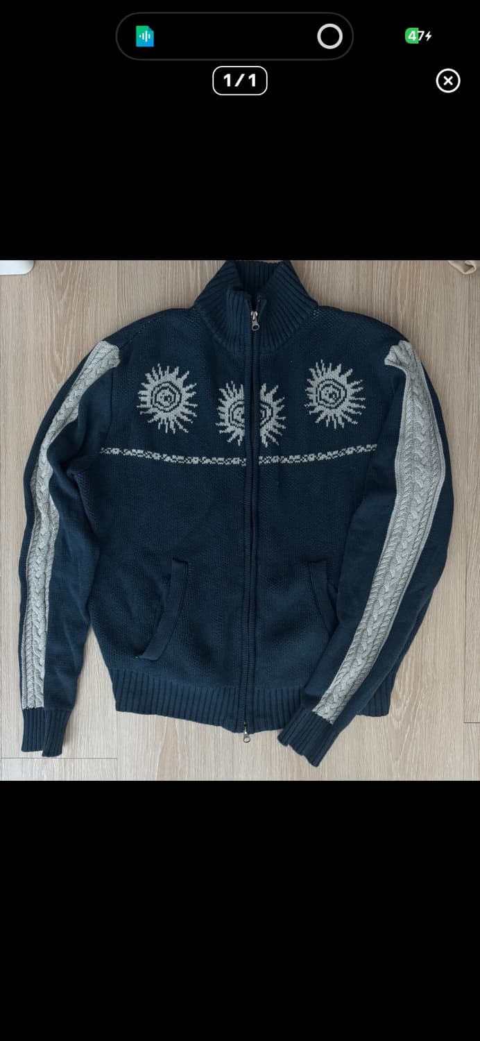 아캄 sun jaquard 집업 썬 자카드 상품이미지1