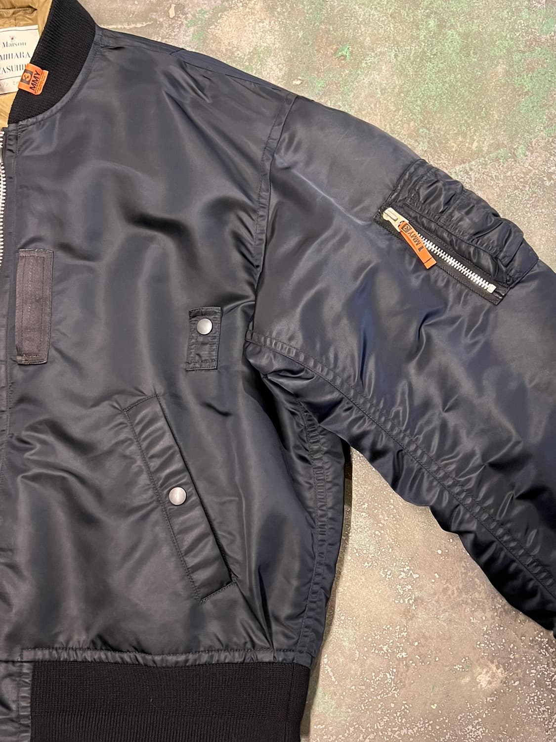 [48] 미하라야스히로 리버서블 MA1 퀼팅 자켓 A07BL052 상품이미지2