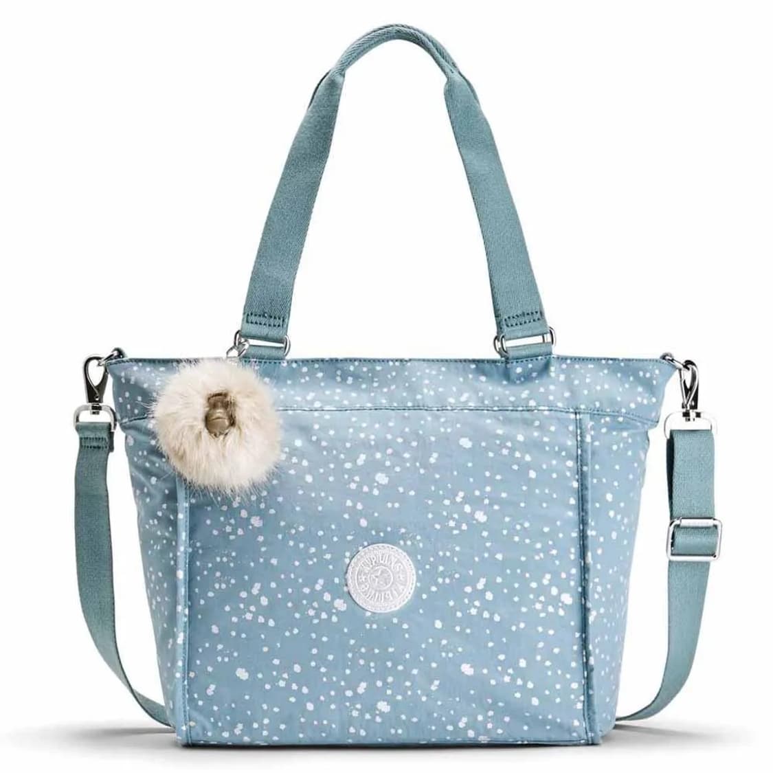 (새제품) 키플링 토트백 하늘색 희귀 고릴라 키링 포함 상품이미지1