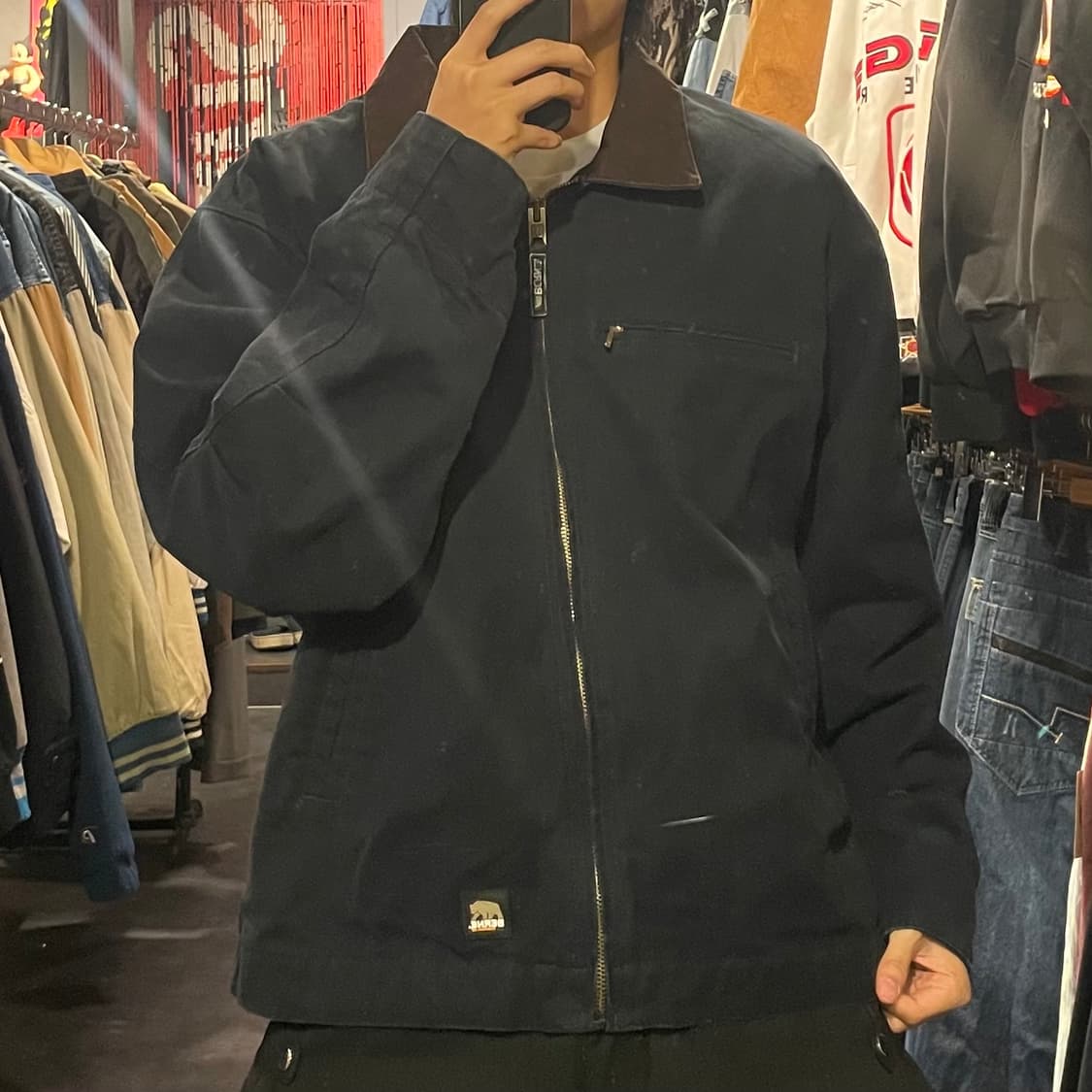 [IM] VTG 블랙 카라 워크자켓  상품이미지6
