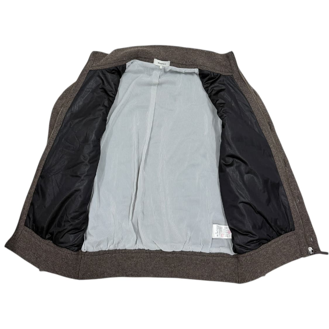 빈폴 방풍 안감 풀 니트 집업 애쉬 브라운 M 95 상품이미지4