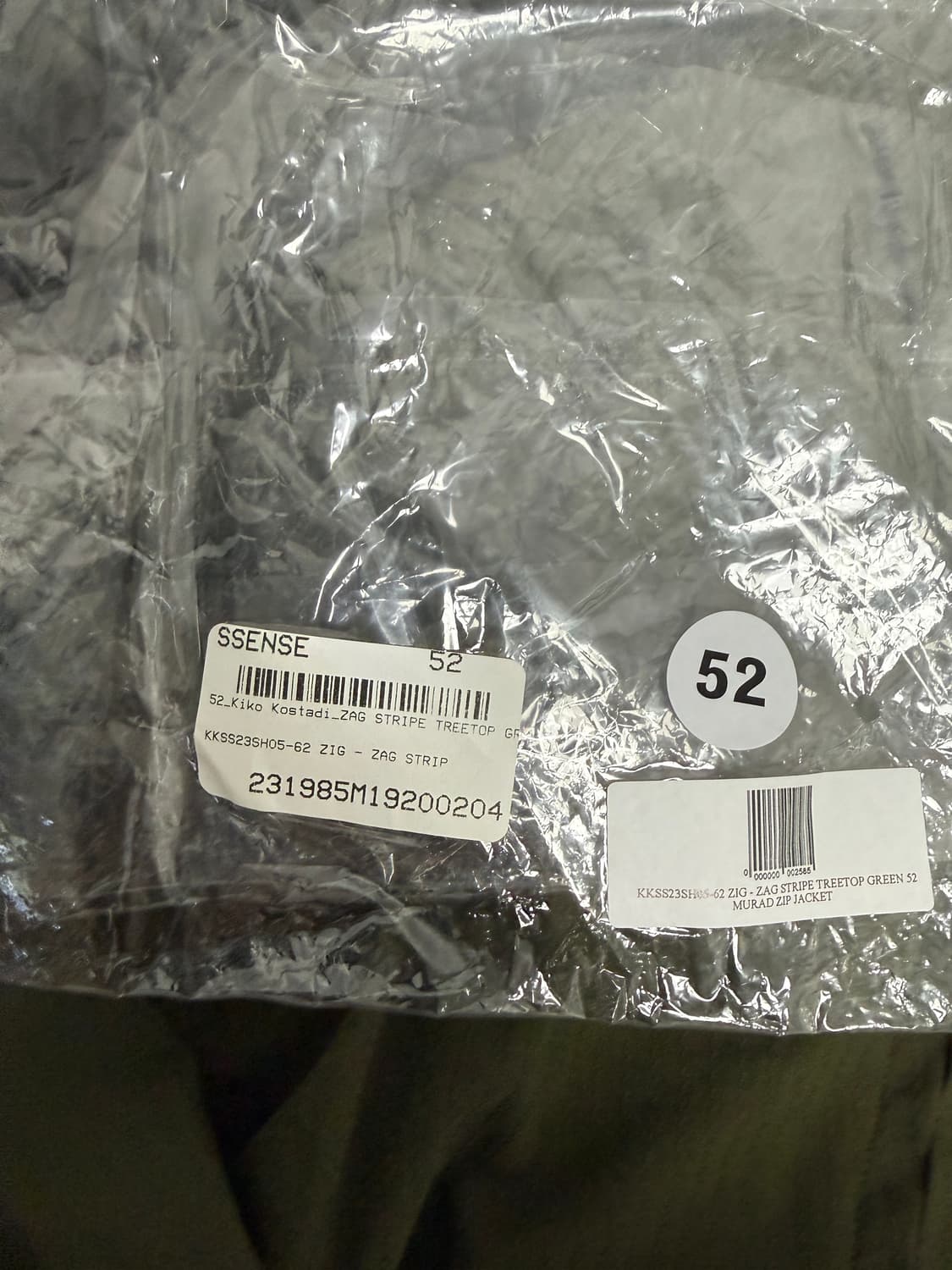 kiko kostadinov 무라드 비대칭 자켓 52 그린 상품이미지4