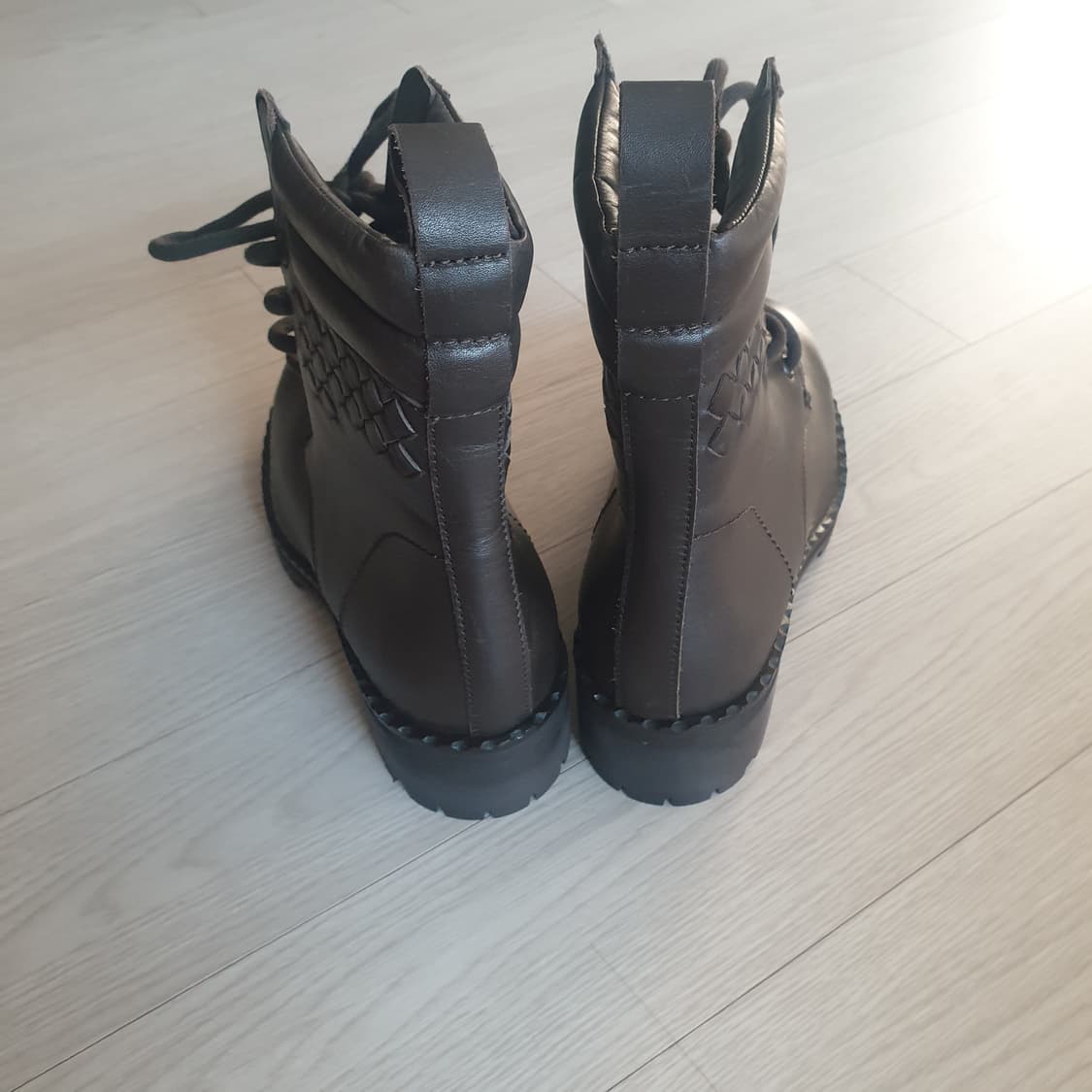 (정품)보테가 베네타 가죽 워커 브라운 부츠 36 1/2(새상품) 상품이미지5