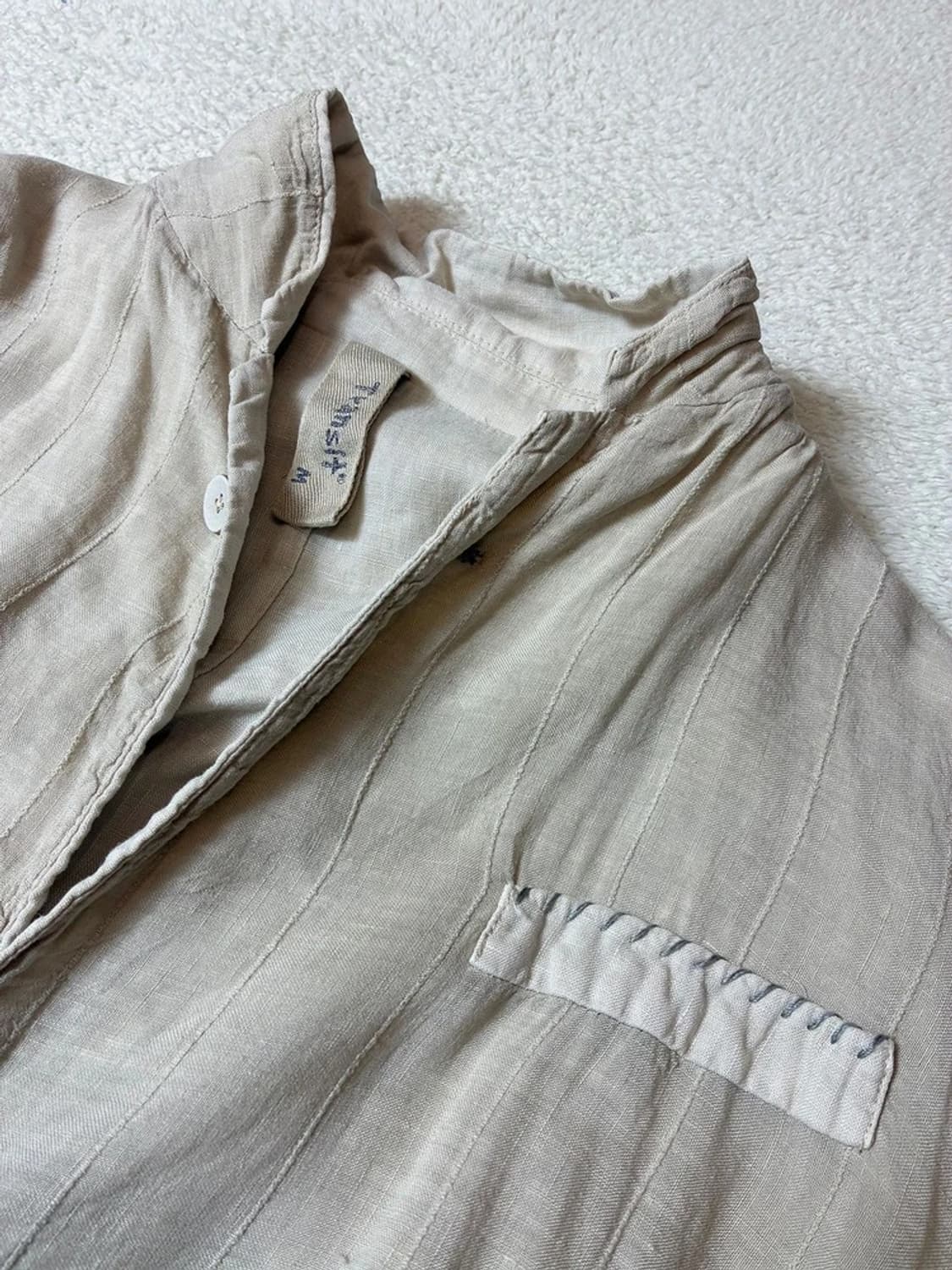 트랜짓 Transit 린넨 파이핑 블레이저 PN7768 상품이미지3