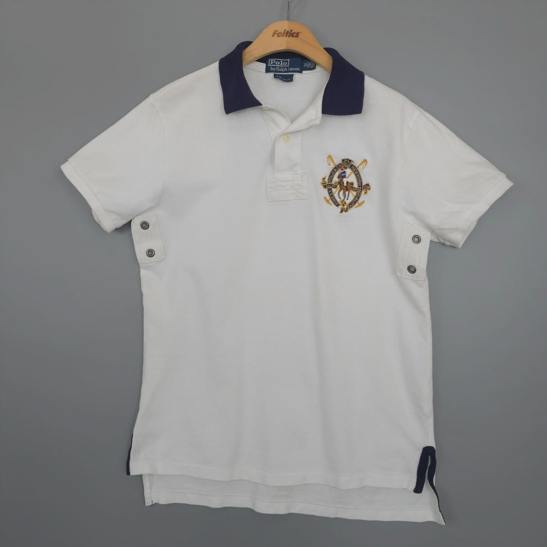 폴로 랄프로렌 Polo 엠블럼 자수 카라 반팔티셔츠 M 상품이미지1