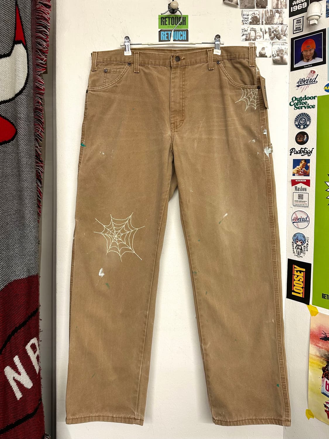 디키즈 캔버스 워크팬츠 ‘거미줄 커스텀’ 상품이미지1