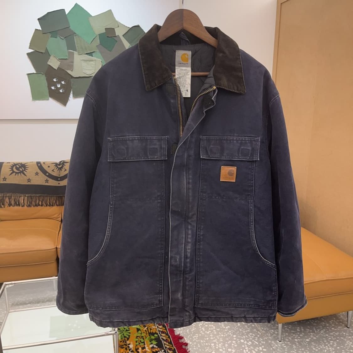 칼하트 C26 샌드스톤 디트로이트 누빔 워크 자켓 105 C06359 상품이미지2