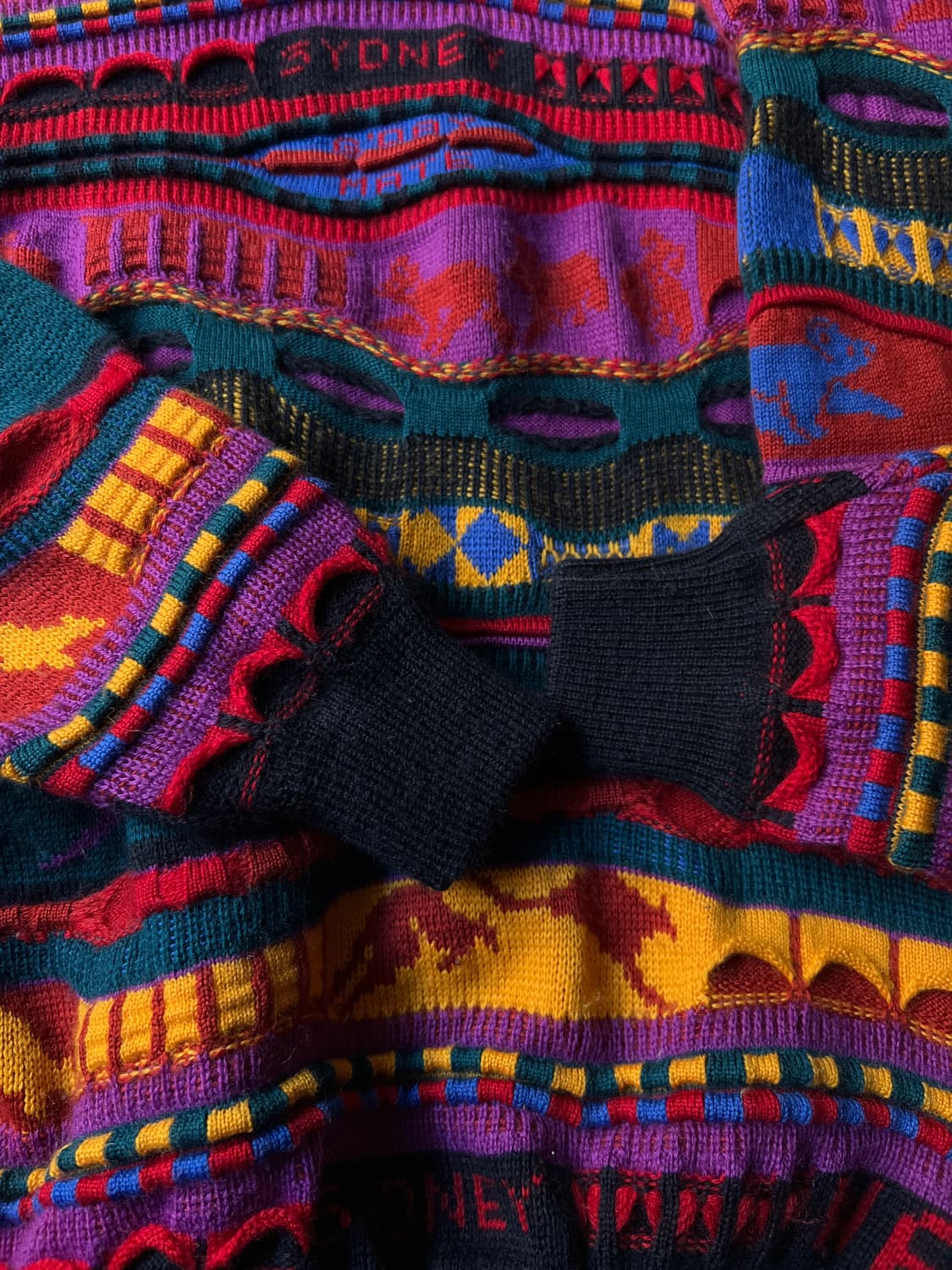 [S]90's EMAROO 오스트레일리아 케이블 니트 상품이미지6