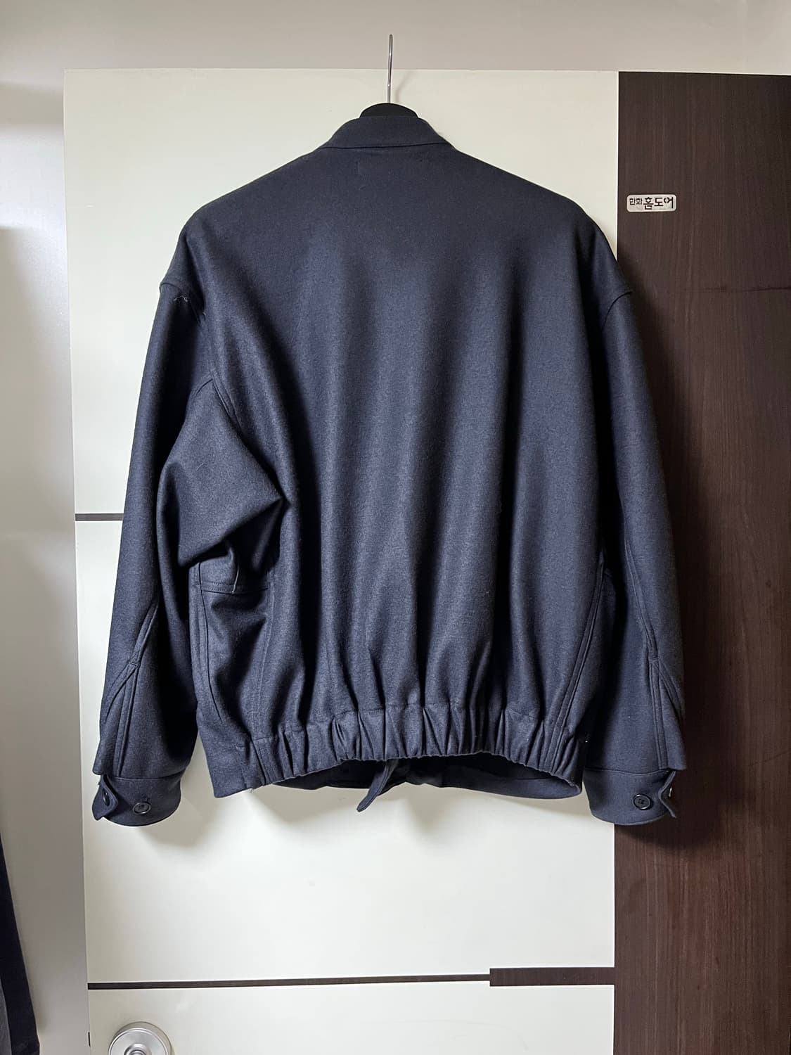 하버색 멜튼 울 모터사이클 자켓 상품이미지3