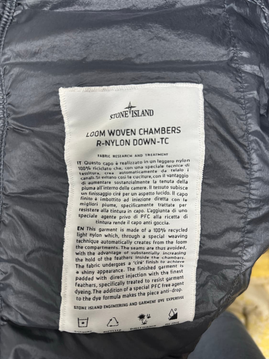 스톤아일랜드 룸 우븐 경량 패딩 L사이즈 상품이미지7