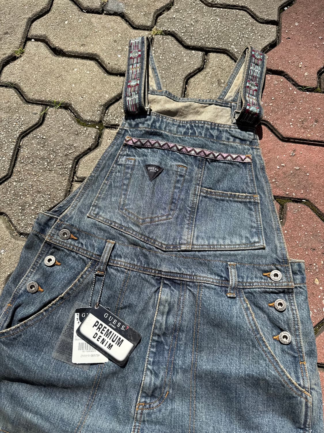 빈티지 2000s 게스 진 데님 오버롤  (새상품/DEADSTOCK) 상품이미지1