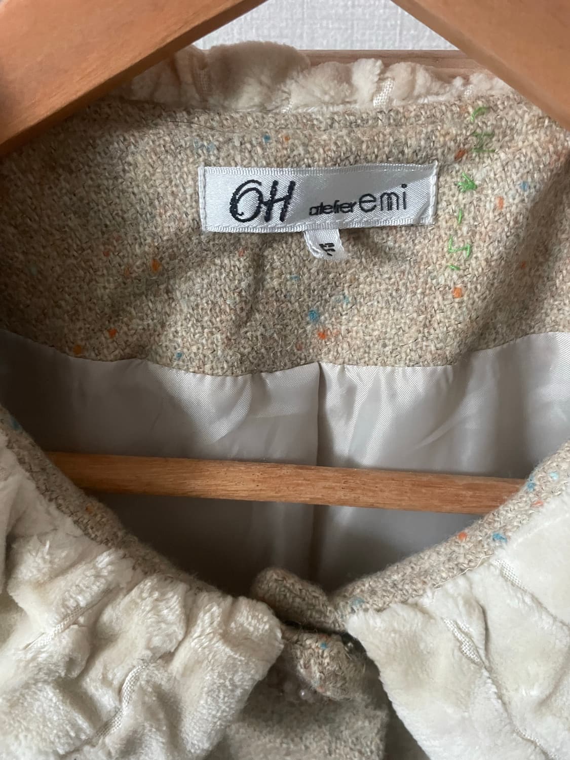 모리걸 빈티지 폼폼이 리본 울코트💛🎀 상품이미지3