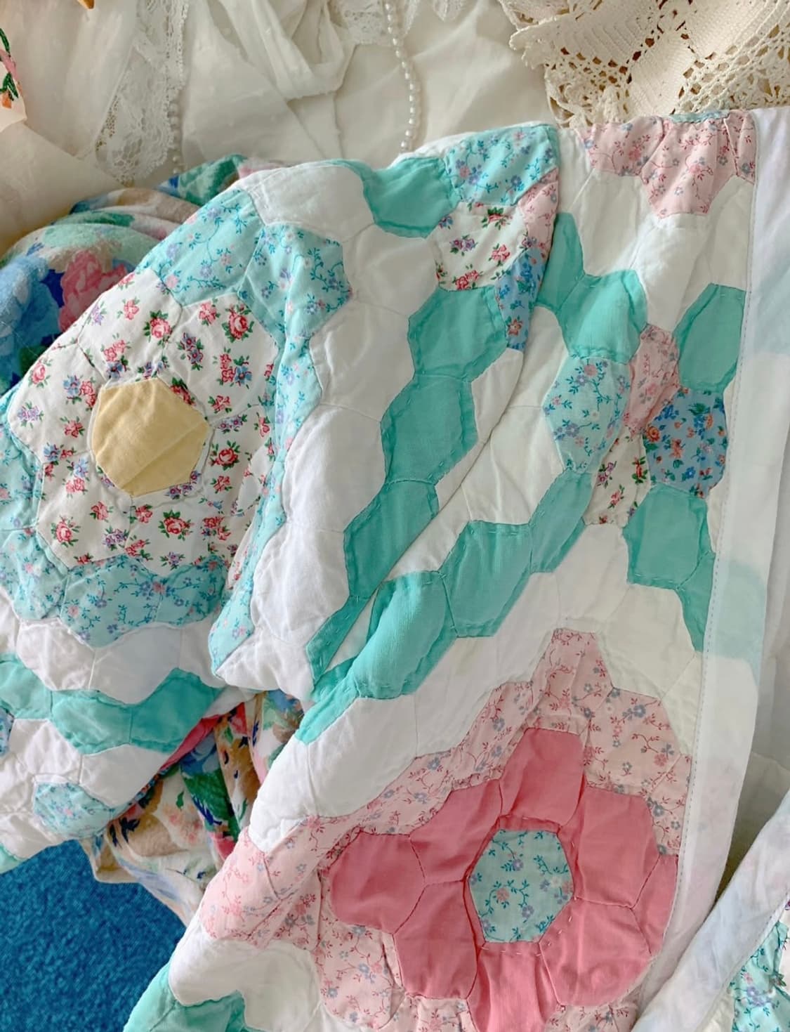 빈티지 퀼트 자켓 상품이미지1