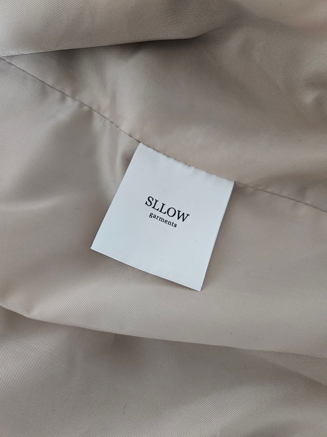 슬로우가먼츠 베이지 더블코트 F 상품이미지6