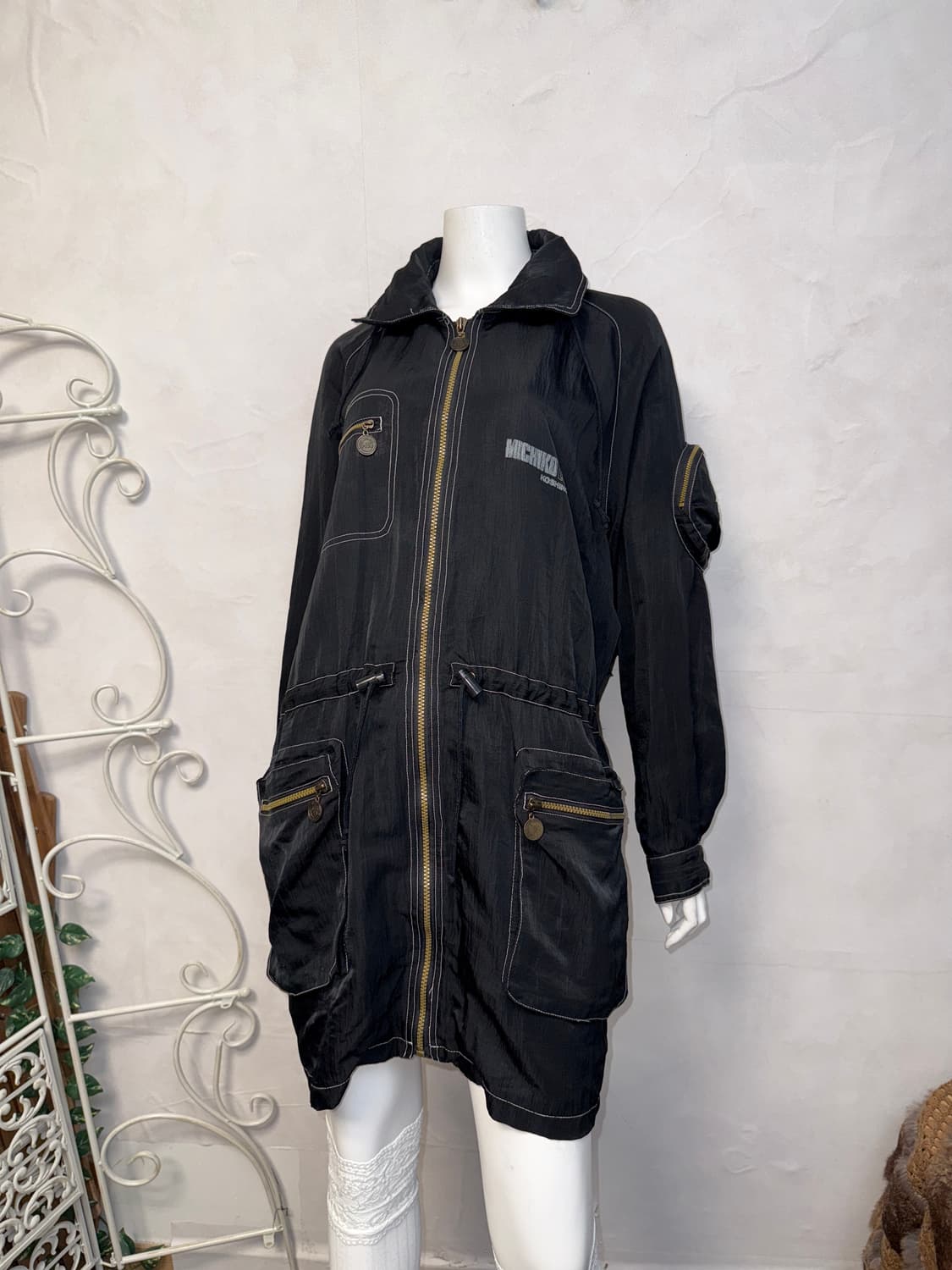 MICHIKO KOSHINO london black rain coat  상품이미지6