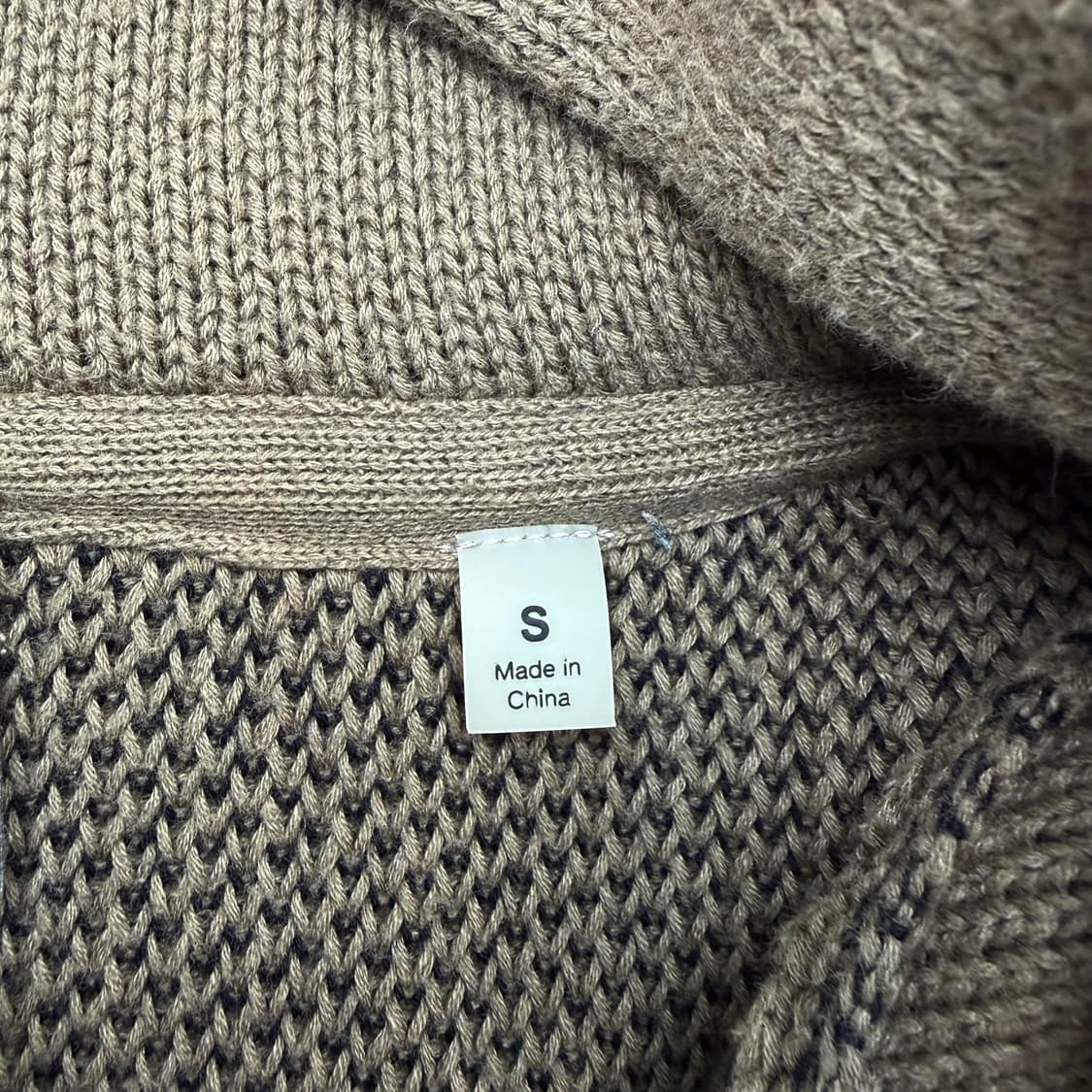 에센셜 피어오브갓 카키 브라운 더스트 빅 로고 니트 풀오버 후드티 S 상품이미지8