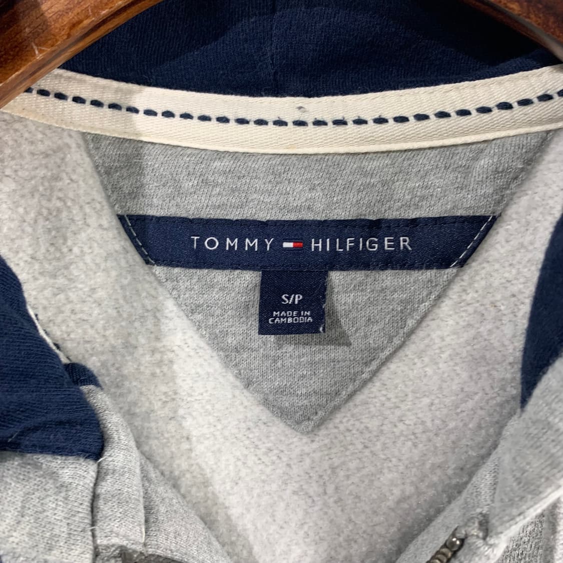 타미힐피거 스펠아웃 그레이 후드집업 상품이미지6