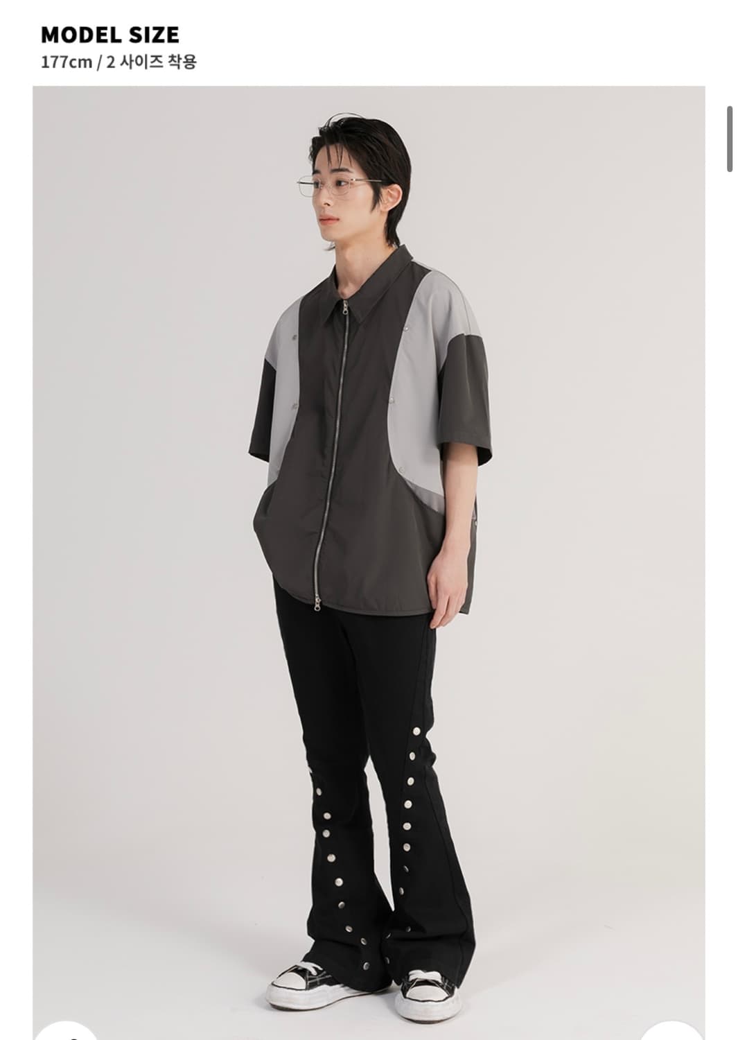 플레이버리즘 반팔 셔츠 CURVED POCKET ZIP-UP SHIRT 상품이미지3