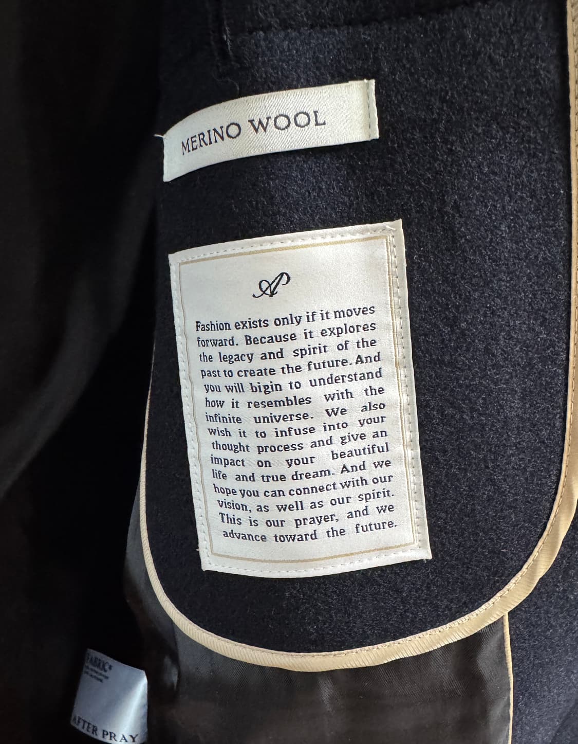 [S] 애프터프레이 투어리스트 발마칸 코트 네이비 상품이미지4