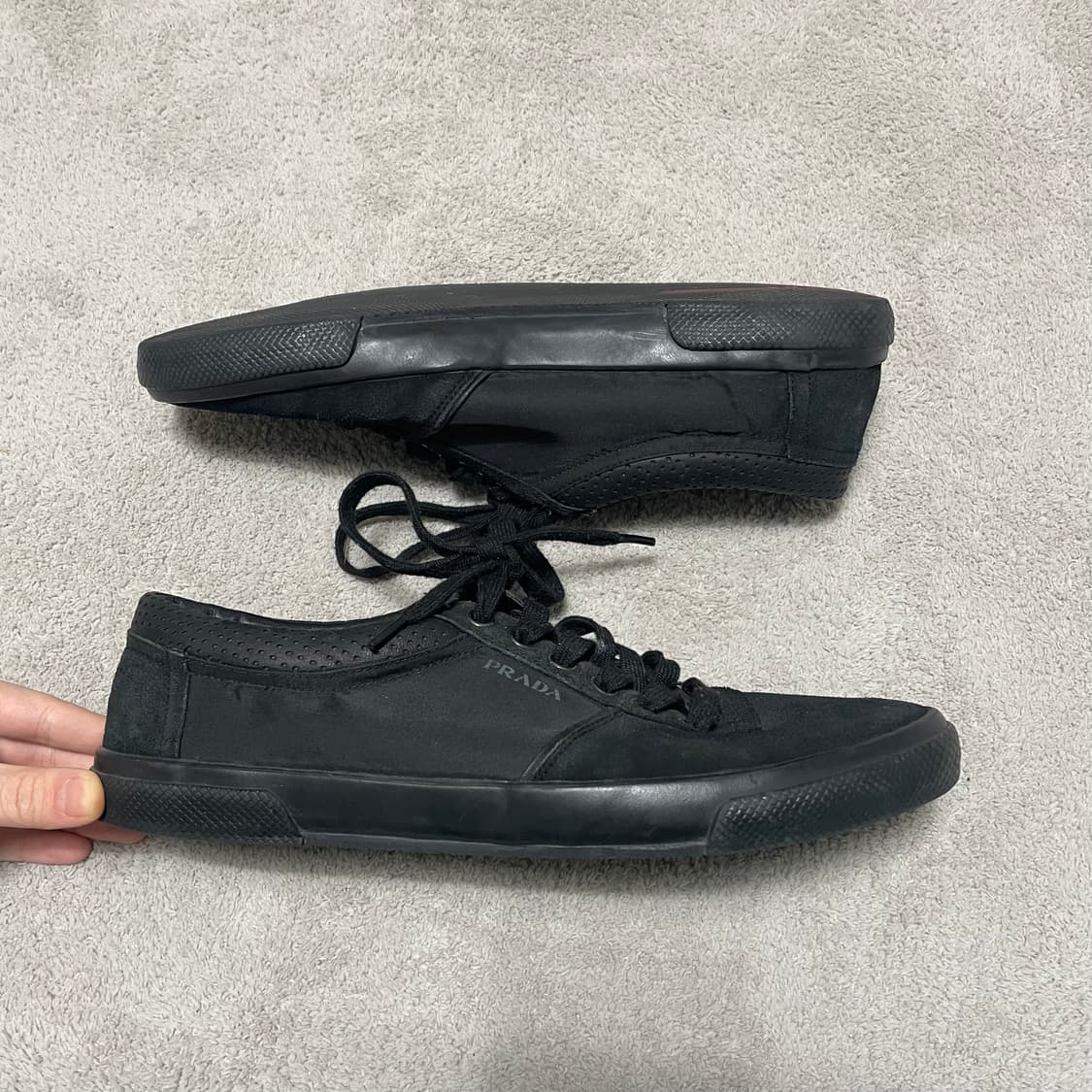 275) 프라다 스포츠 나일론 스웨이드 스니커즈 상품이미지3