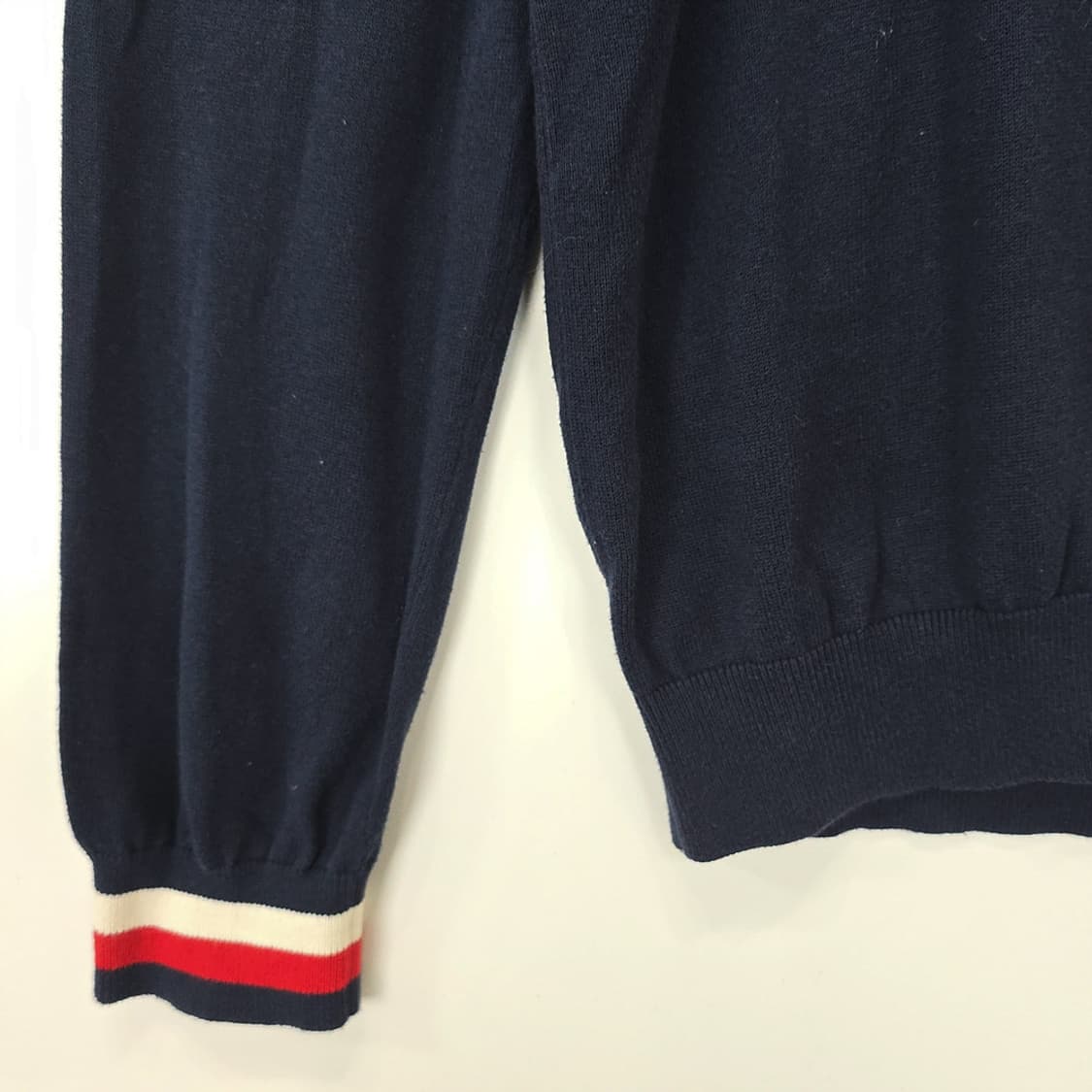 남성 타미힐피거 Tommy Hilfiger 컬러블럭 니트 스웨터 L 상품이미지4
