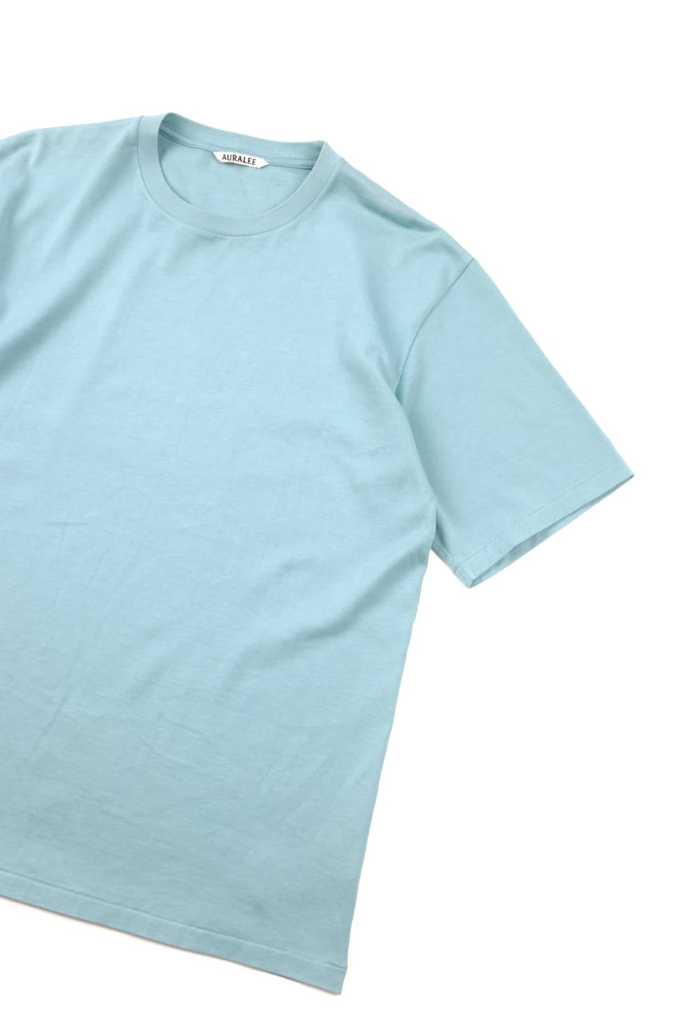 Auralee 루스터 플레팅 티셔츠 터키석 블루 상품이미지2