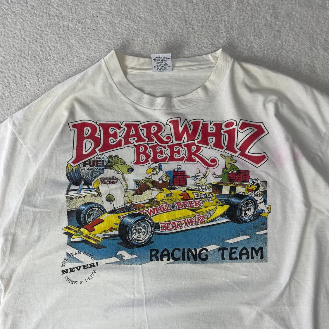 90s Signal Bear Whiz Racing Team 반팔 티셔츠 상품이미지3