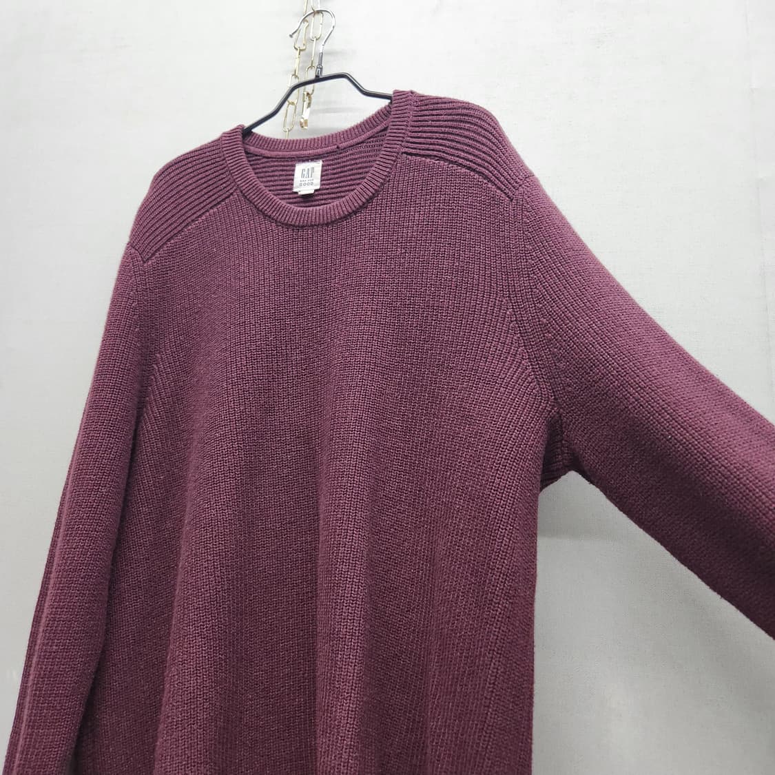 GAP 갭 버건디 코튼 니트 XL(XL) 상품이미지2