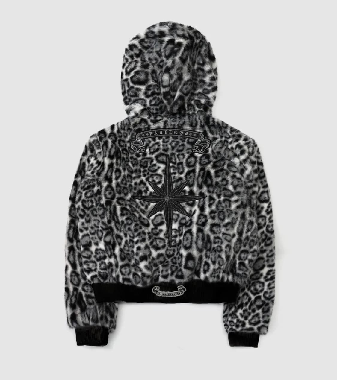 배드블러드 리버시블 레오파드 퍼 후드집업 상품이미지1